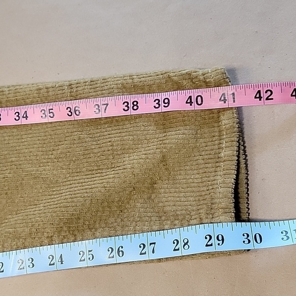 Levi's Size 33 Golden Brown Mustard Colored 721 High Rise Skinny Corduroy Pants - Picture 7 of 14